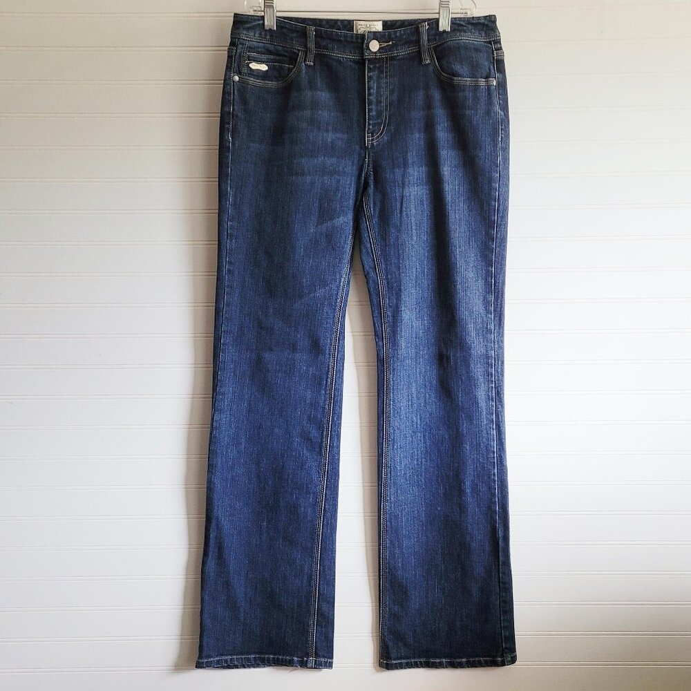 White House Black Market Jeans Womens Size 8R Bootcut Dark Blanc Fit